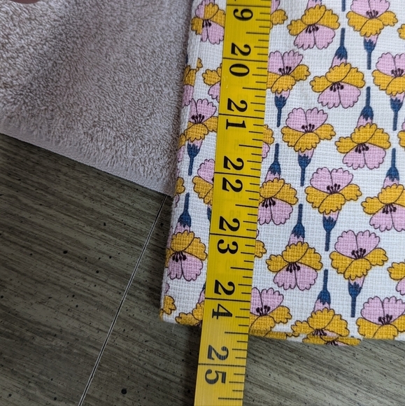 Zara Trafaluc Yellow Pink Floral High Rise Stretch Cropped Pants Size Medium - Picture 8 of 10